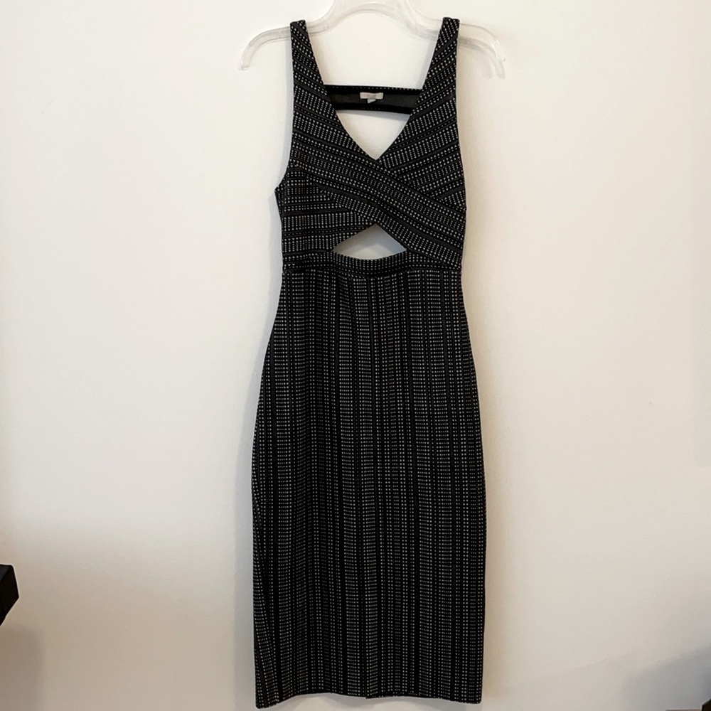 Sexy cut out bodycon midi dress